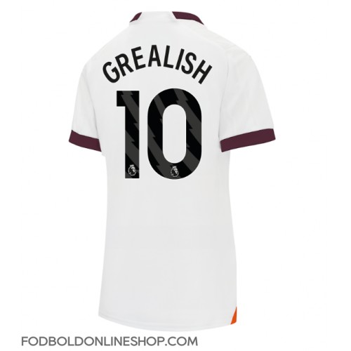 Manchester City Jack Grealish #10 Udebanetrøje Dame 2023-24 Kortærmet